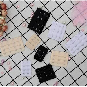 Bra Extenders in Black, White, or Cream/ 2, 3, Or 4 Hooks